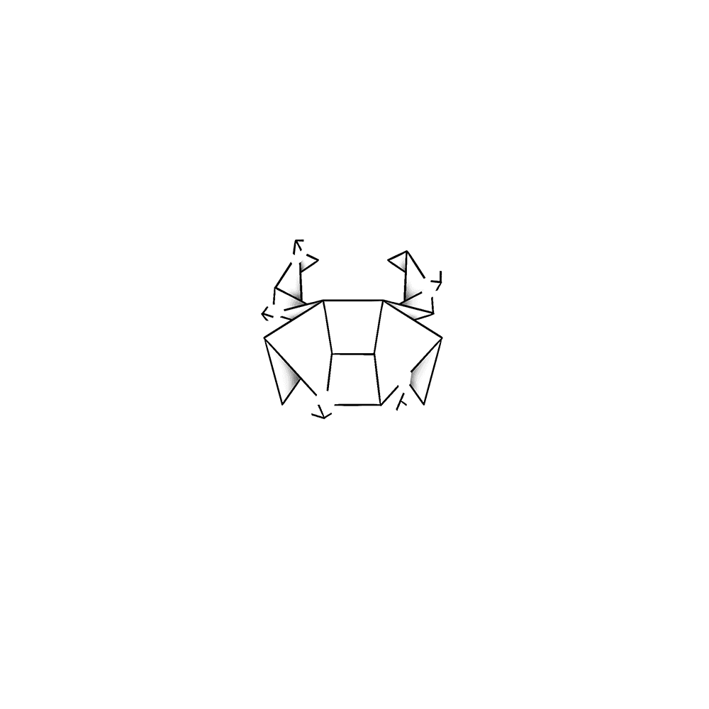 Flash tattoo Origami 5