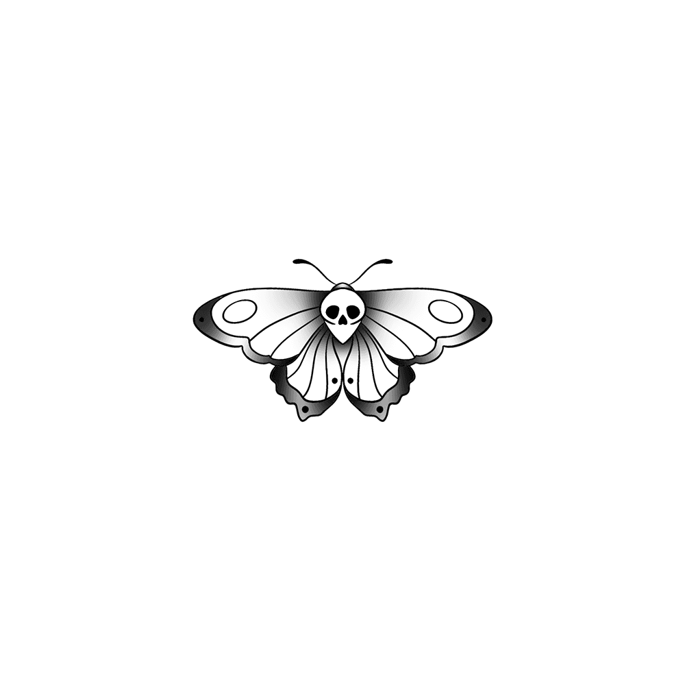 Flash tattoo Papillons Halloween 2