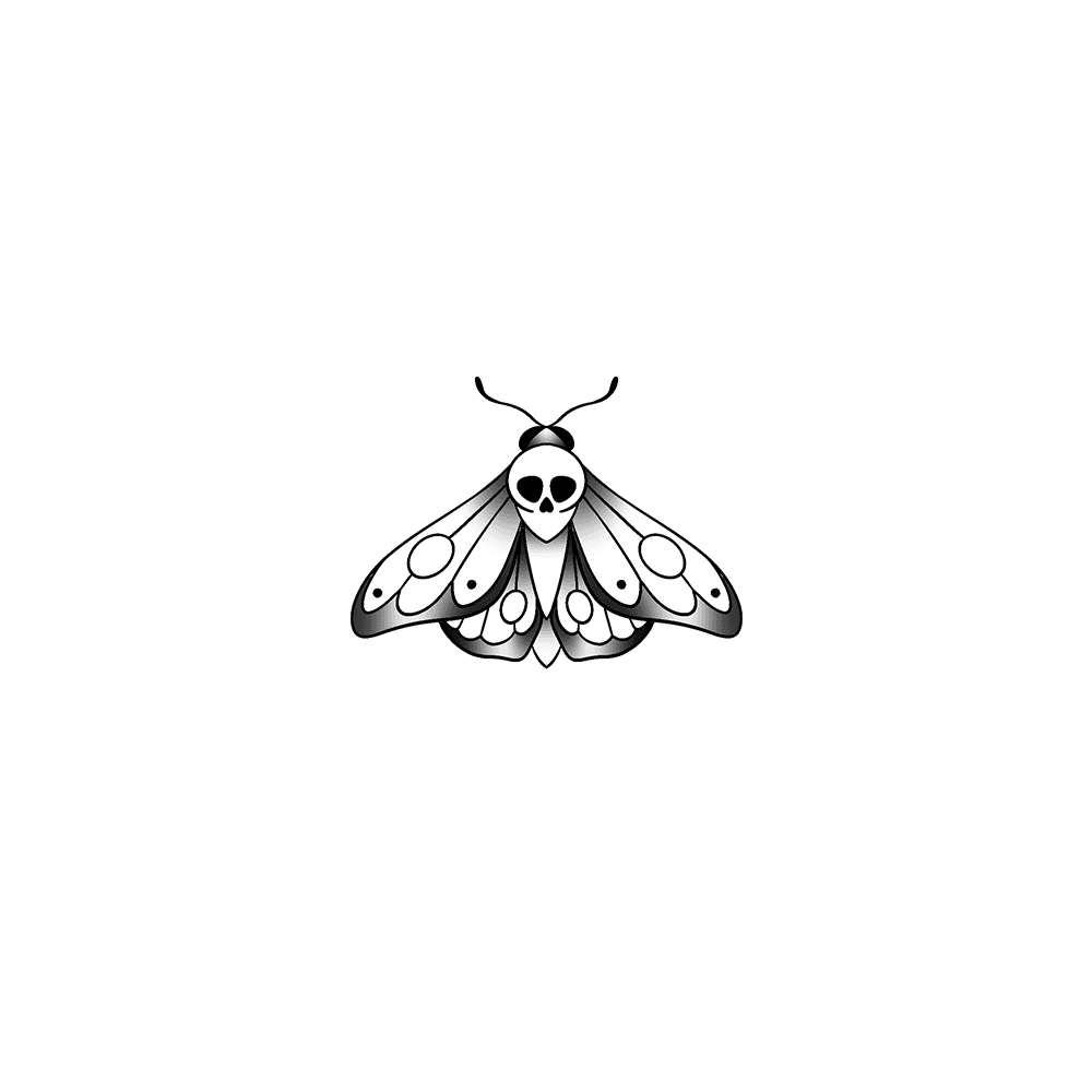 Flash tattoo Papillons Halloween 4