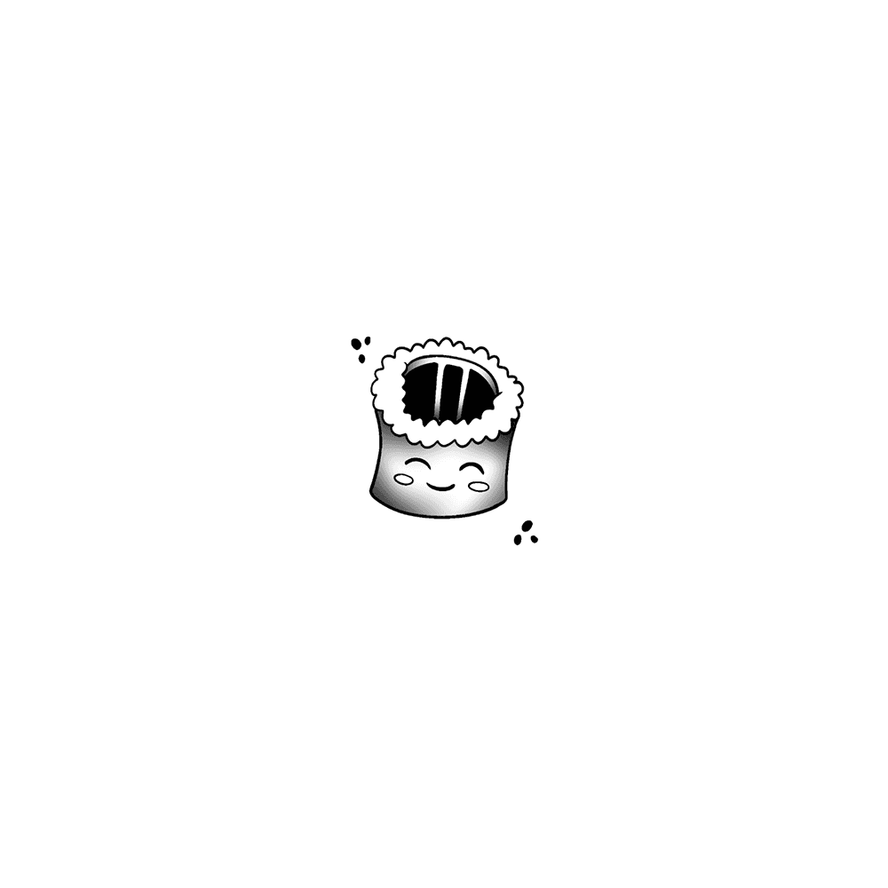 Flash tattoo Sushi Kawai 4