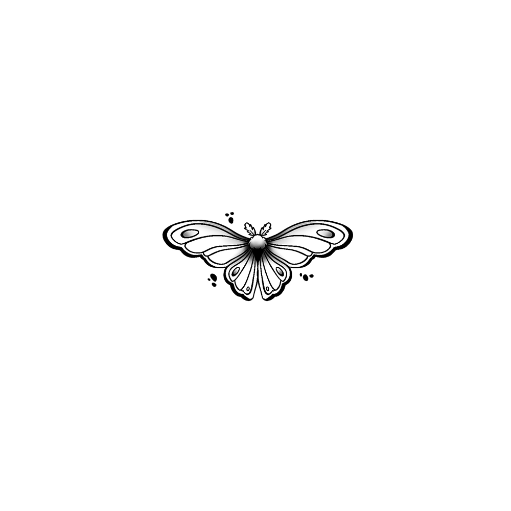 Flash tattoo Papillon 52
