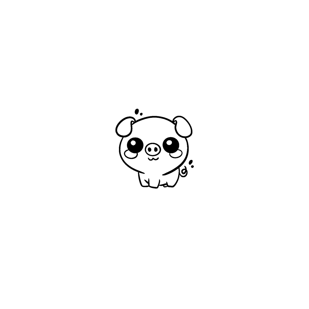 Flash tattoo Cochon