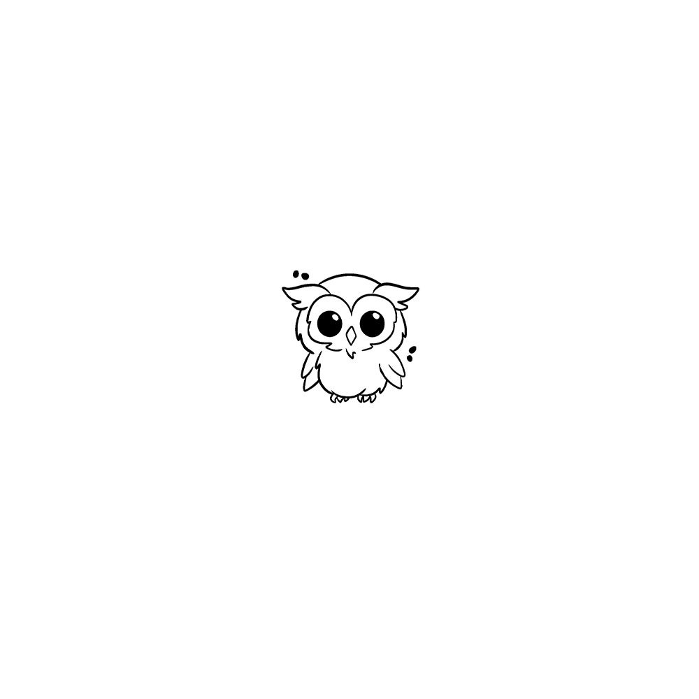 Flash tattoo Hibou