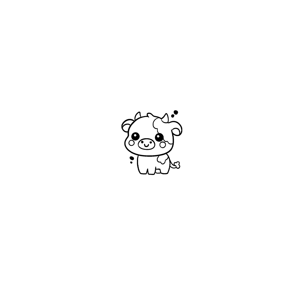 Flash tattoo Vache