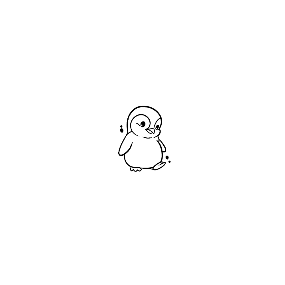 Flash tattoo Pingouin