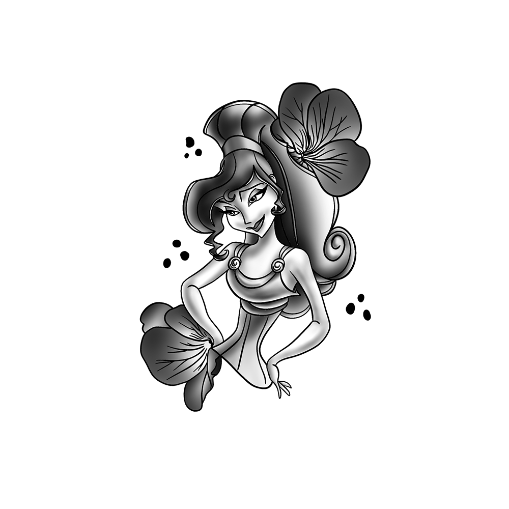Flash tattoo Megara : Février