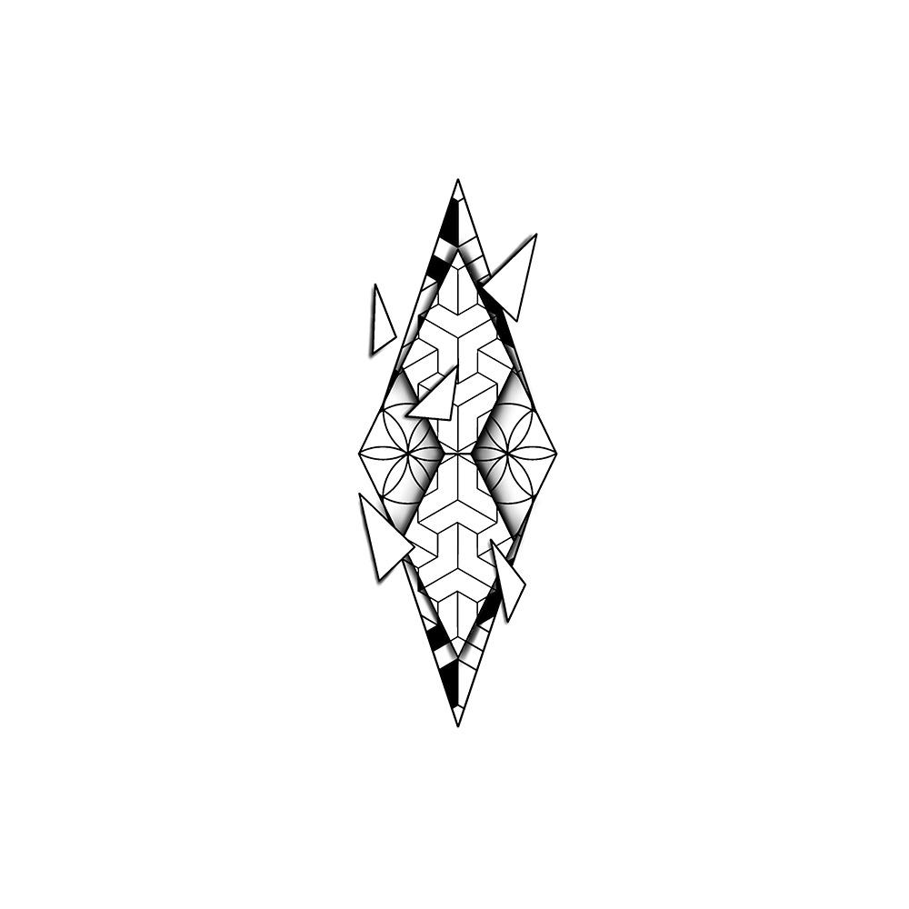 Flash tattoo Geometrie 3