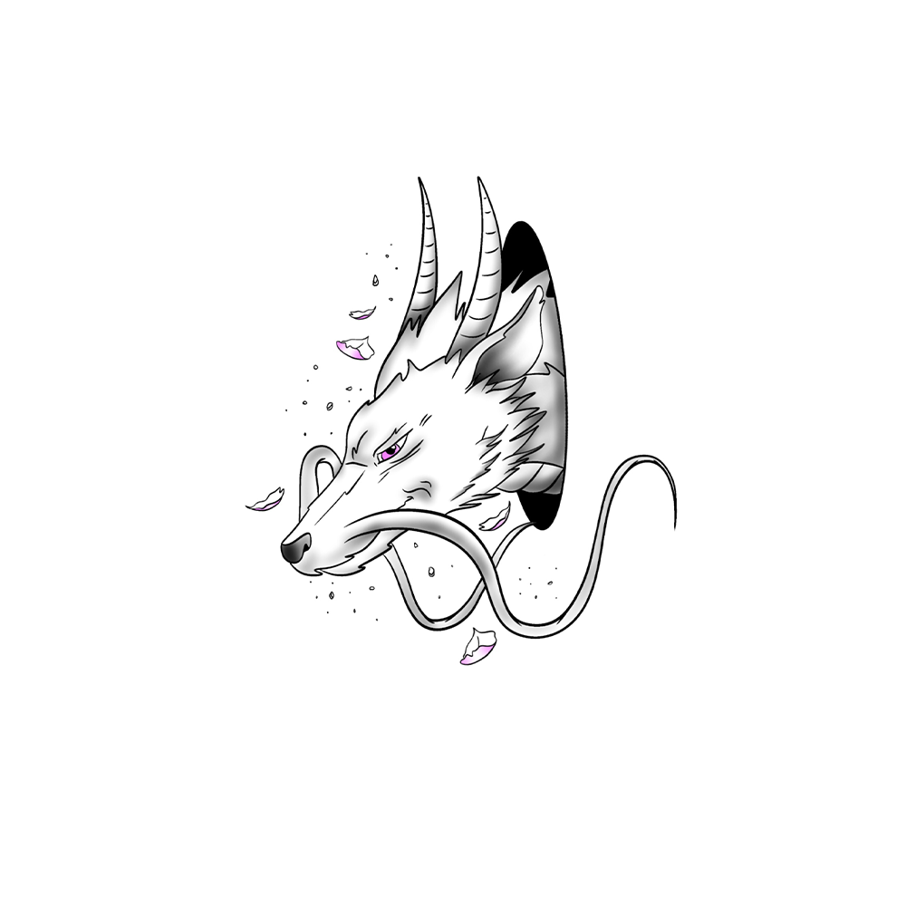 Flash tattoo Dragon Ghibli