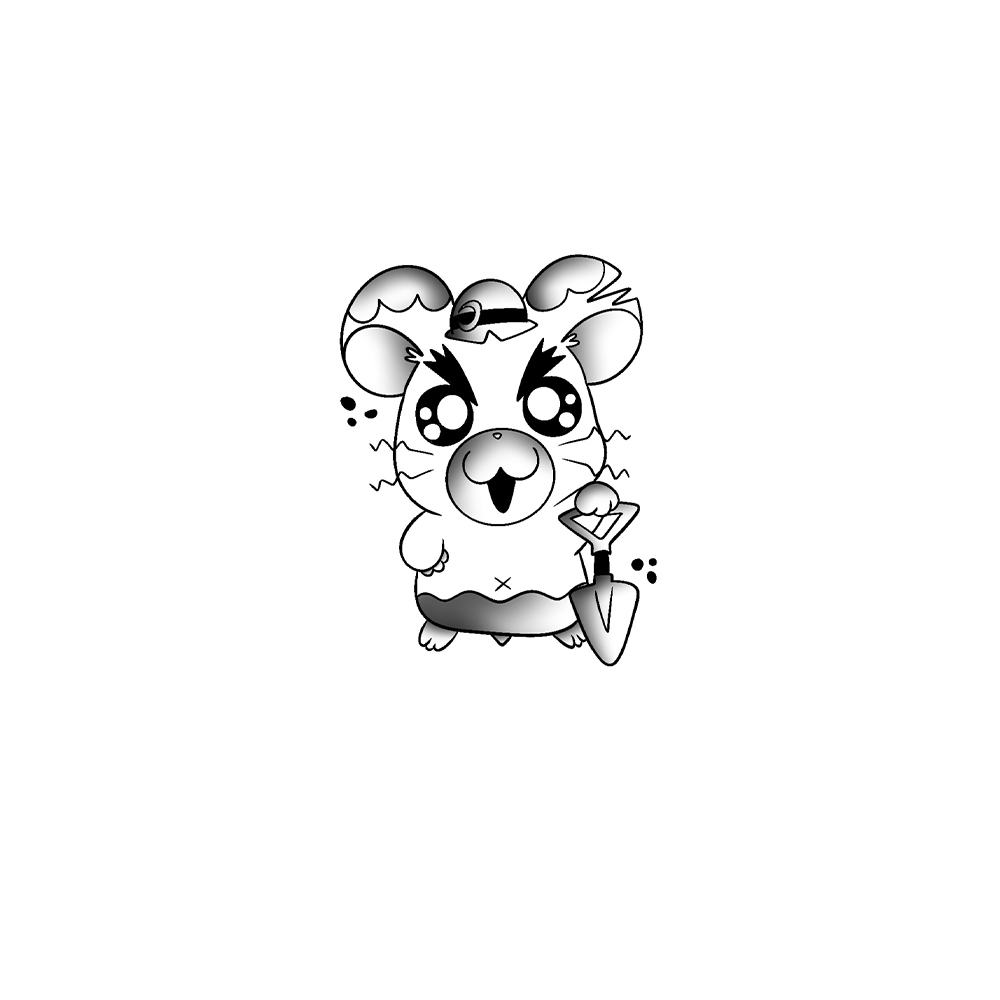 Flash tattoo HAMTARO HAMIRAL