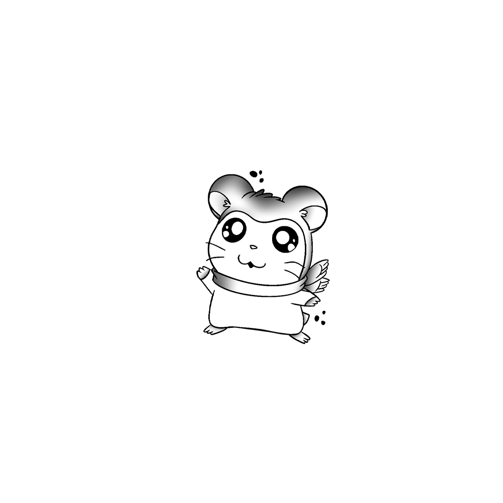 Flash tattoo HAMTARO PASHMINA