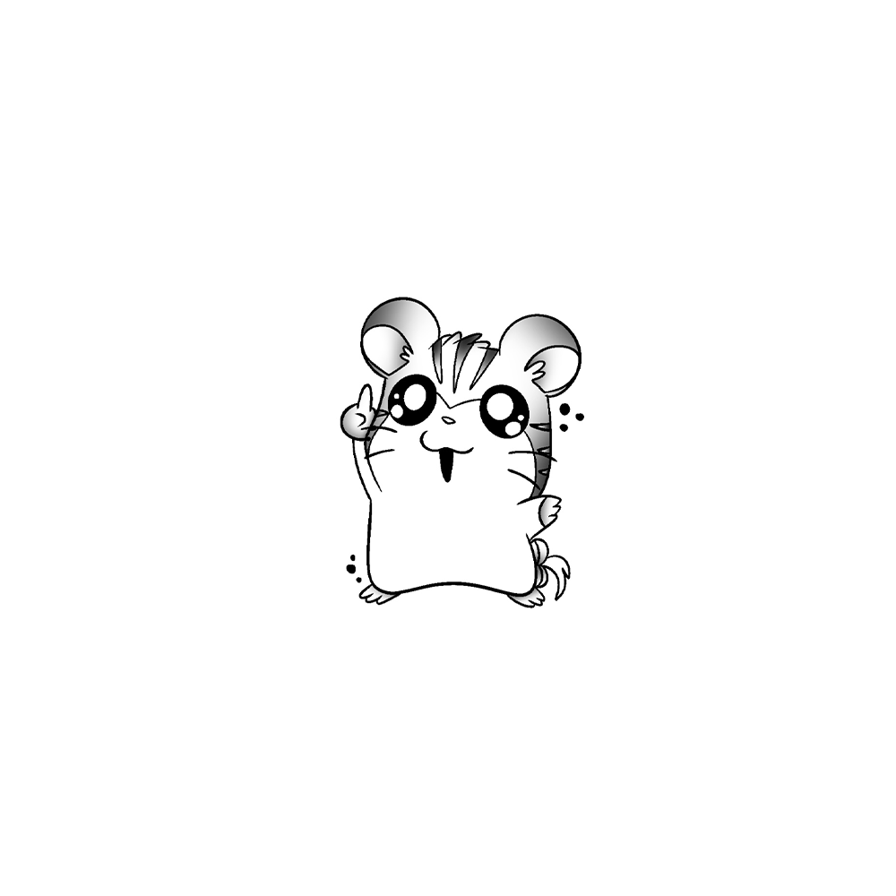 Flash tattoo HAMTARO TIGRETTE