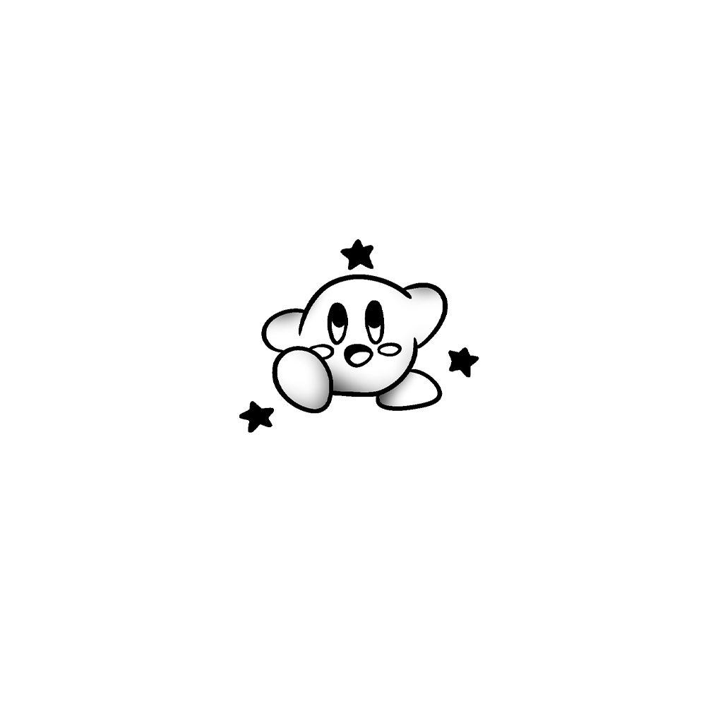 Flash tattoo Kirby 2