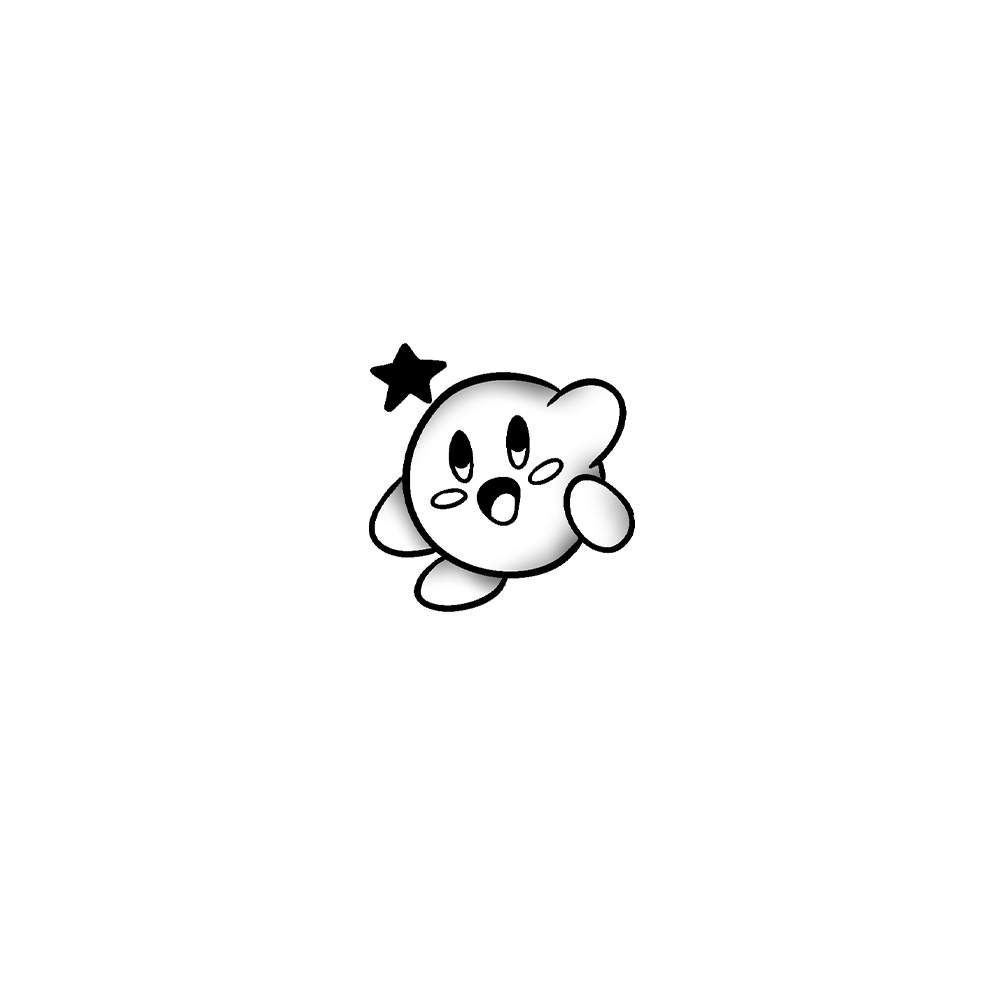 Flash tattoo Kirby 6