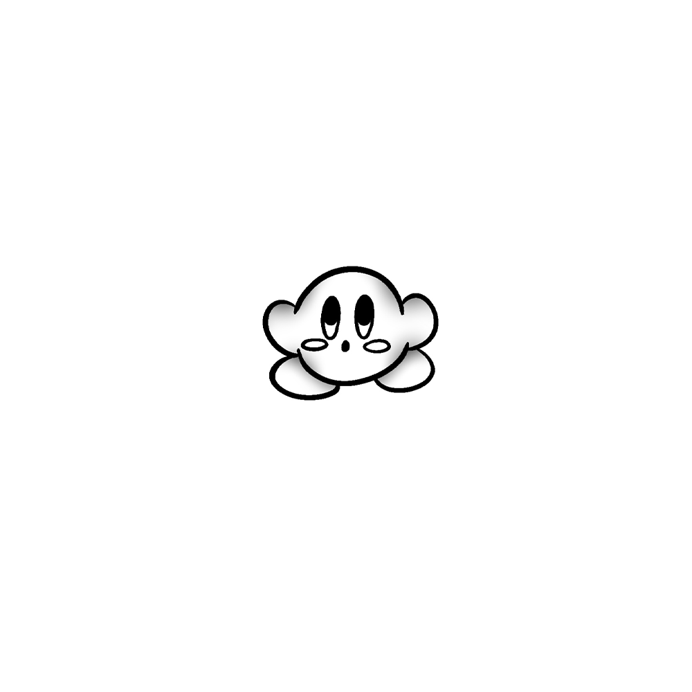 Flash tattoo Kirby 7