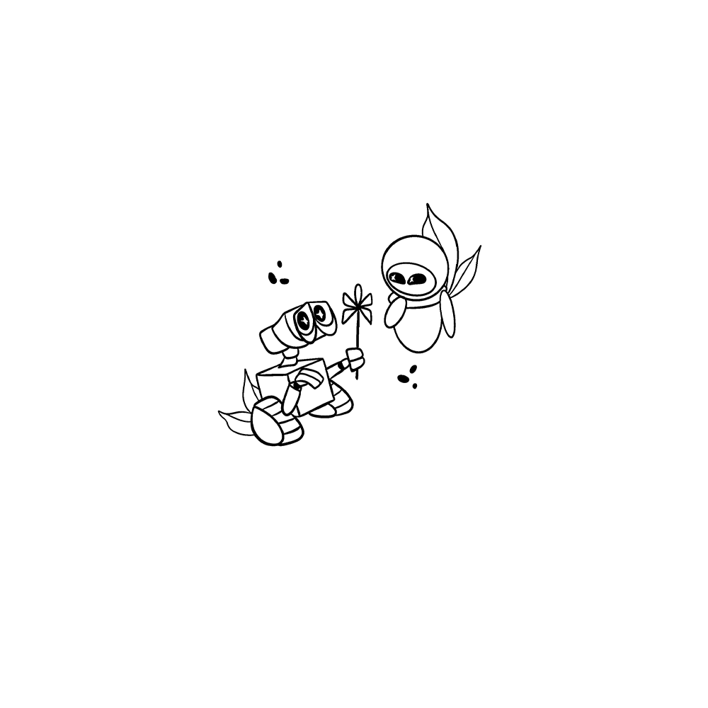 Flash tattoo Wall-e