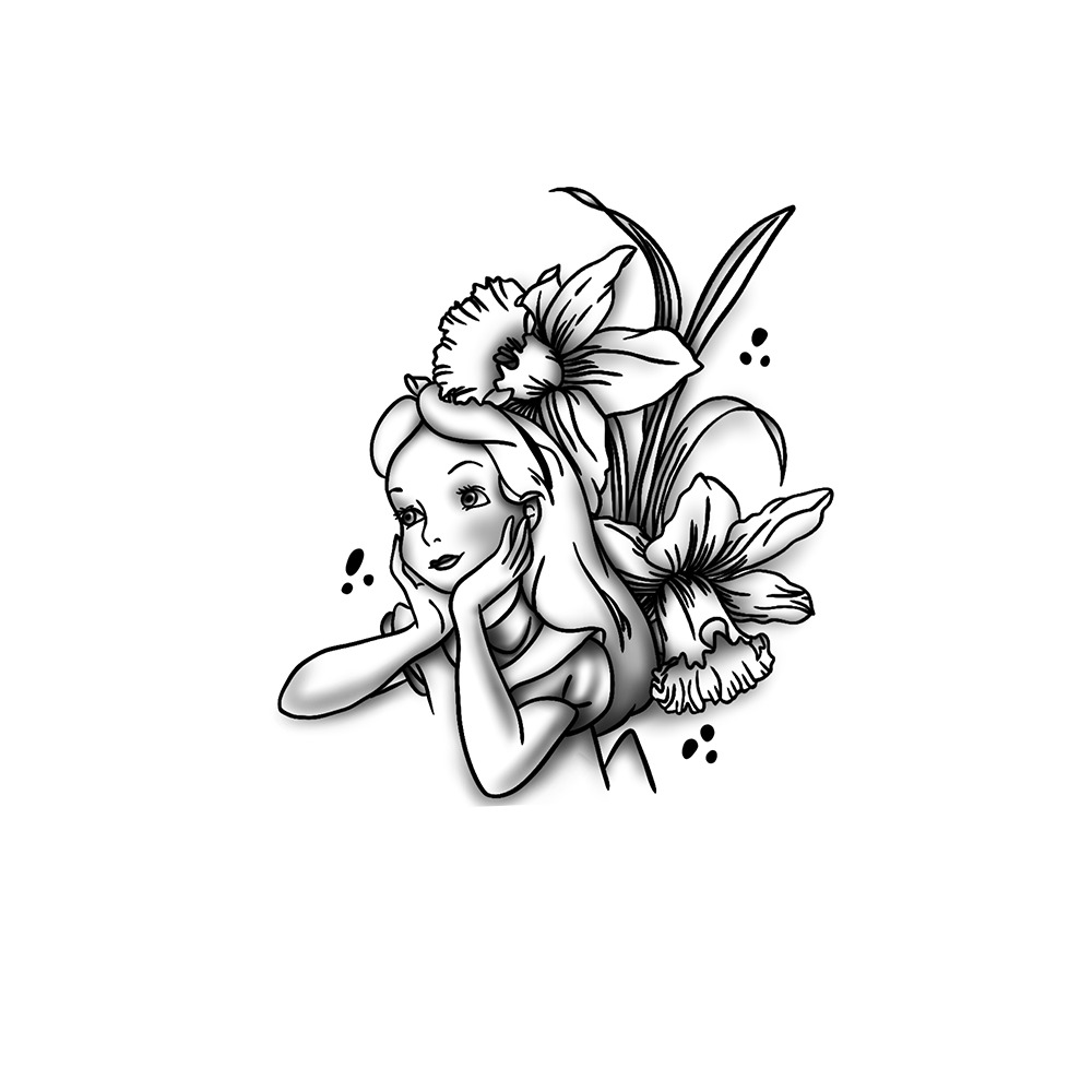 Flash tattoo Alice : Mars