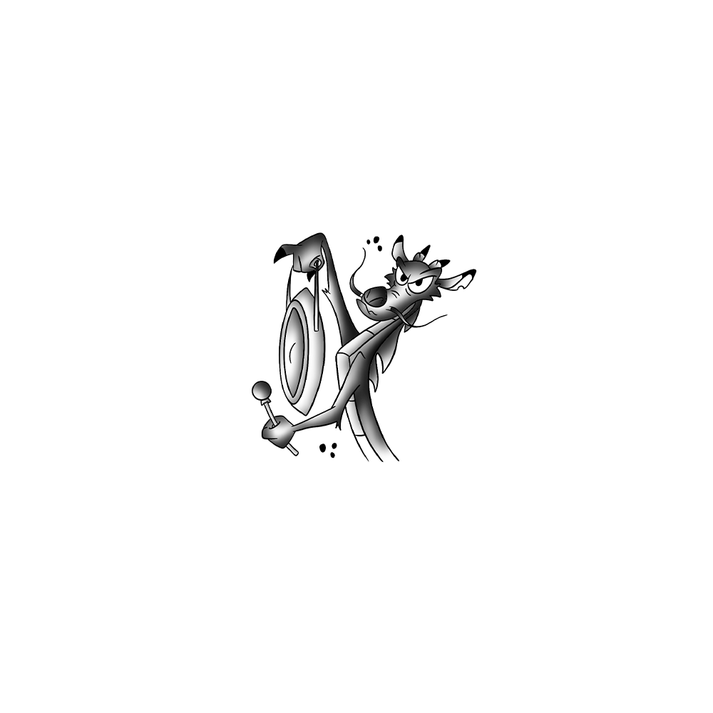 Flash tattoo Mushu 4