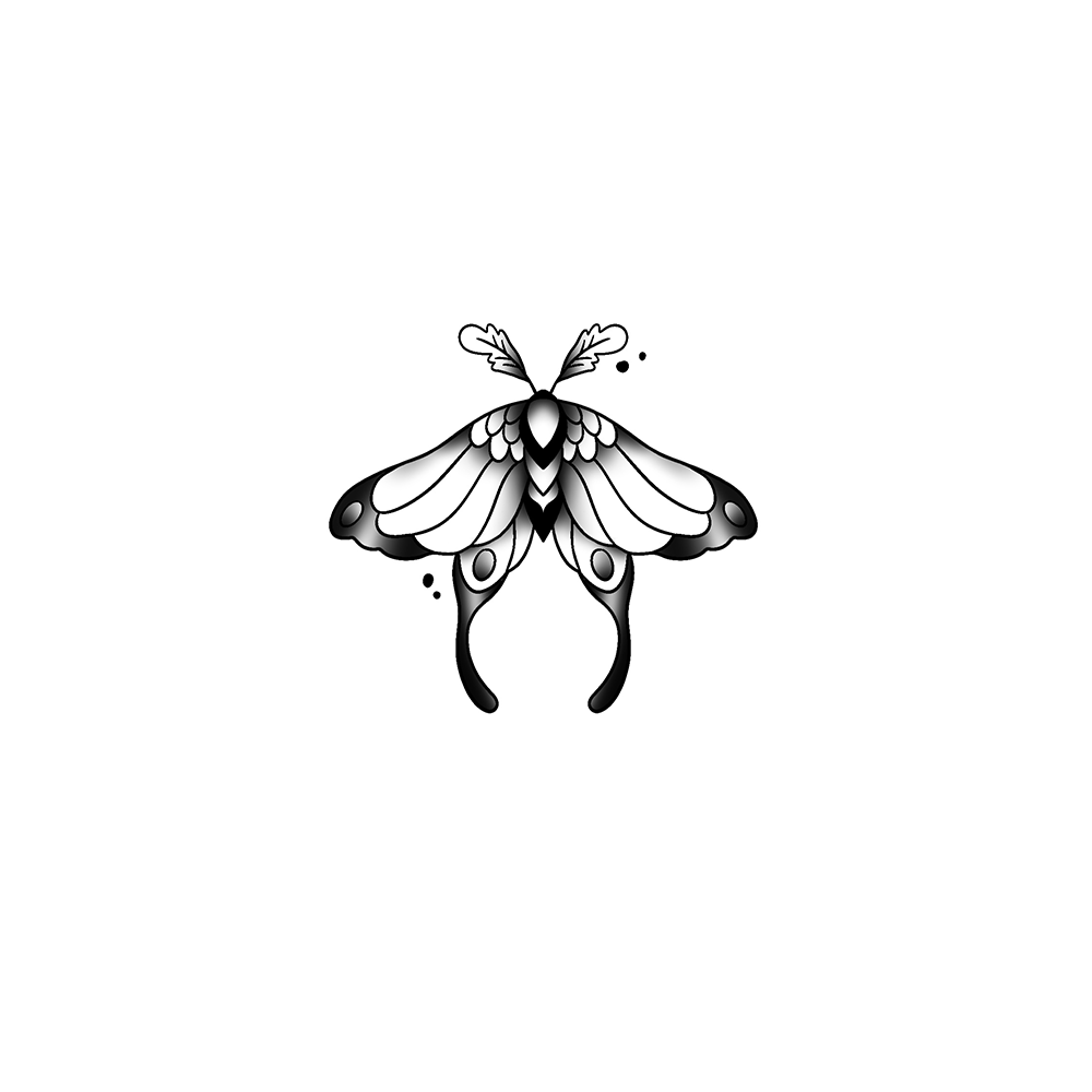 Flash tattoo Papillon 58