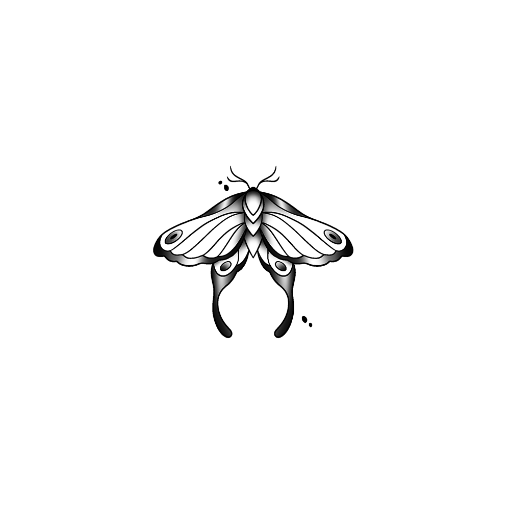 Flash tattoo Papillon 55