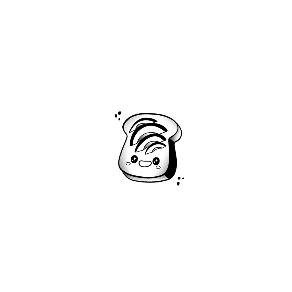 Flash tattoo Tartine Avocat Kawaii