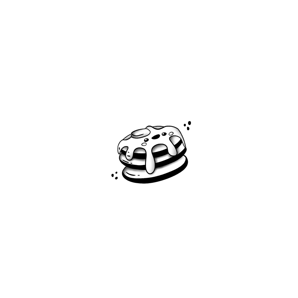Flash tattoo Pancake Kawaii