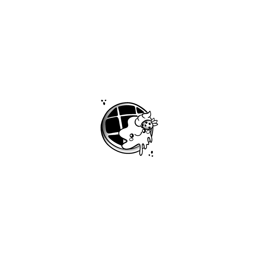 Flash tattoo Gauffrette Kawaii