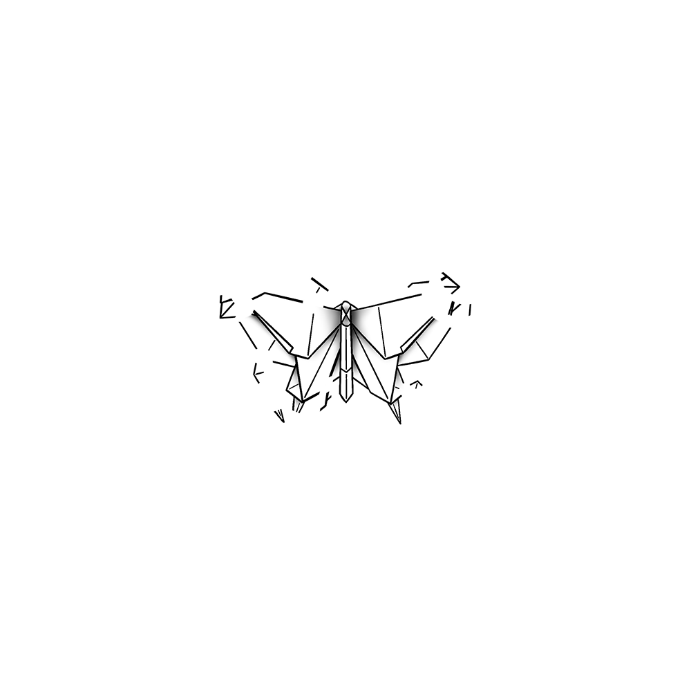 Flash tattoo Papillon