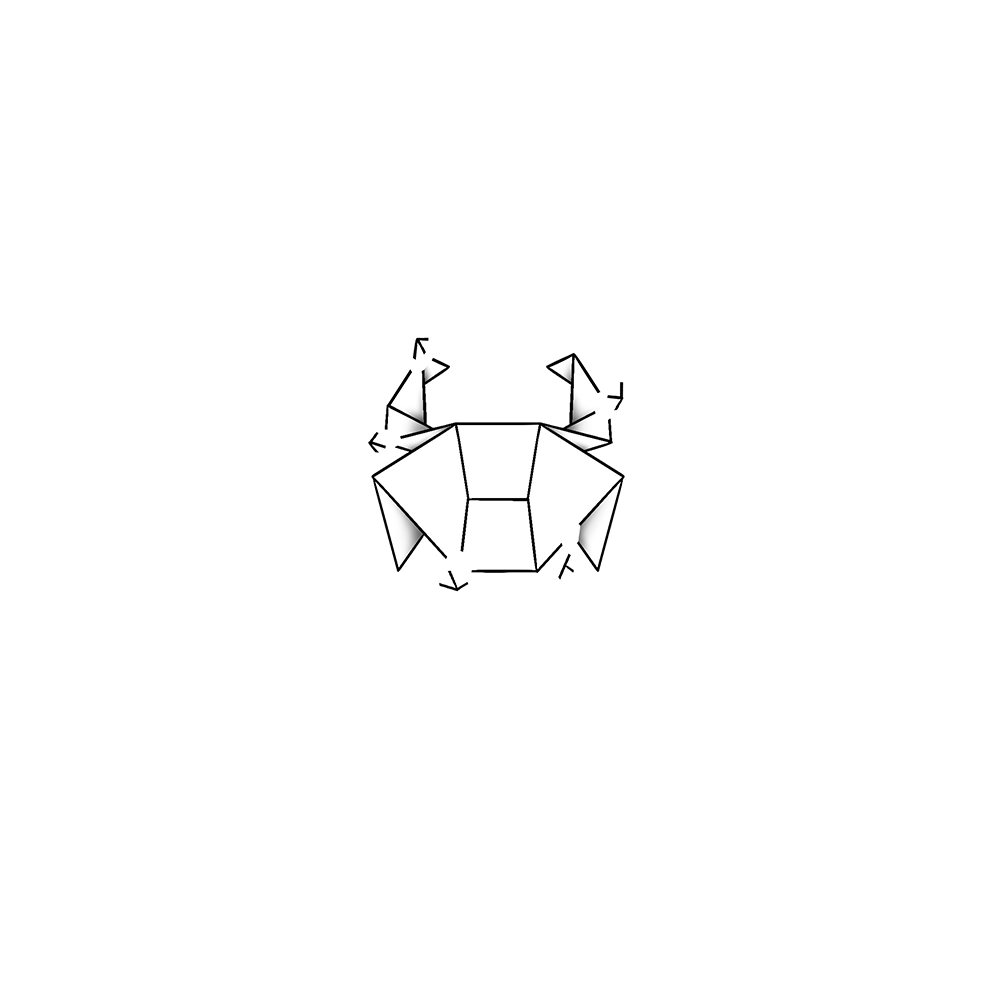 Flash tattoo Crabe