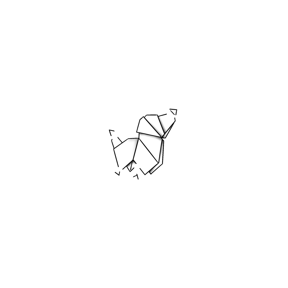 Flash tattoo Chien