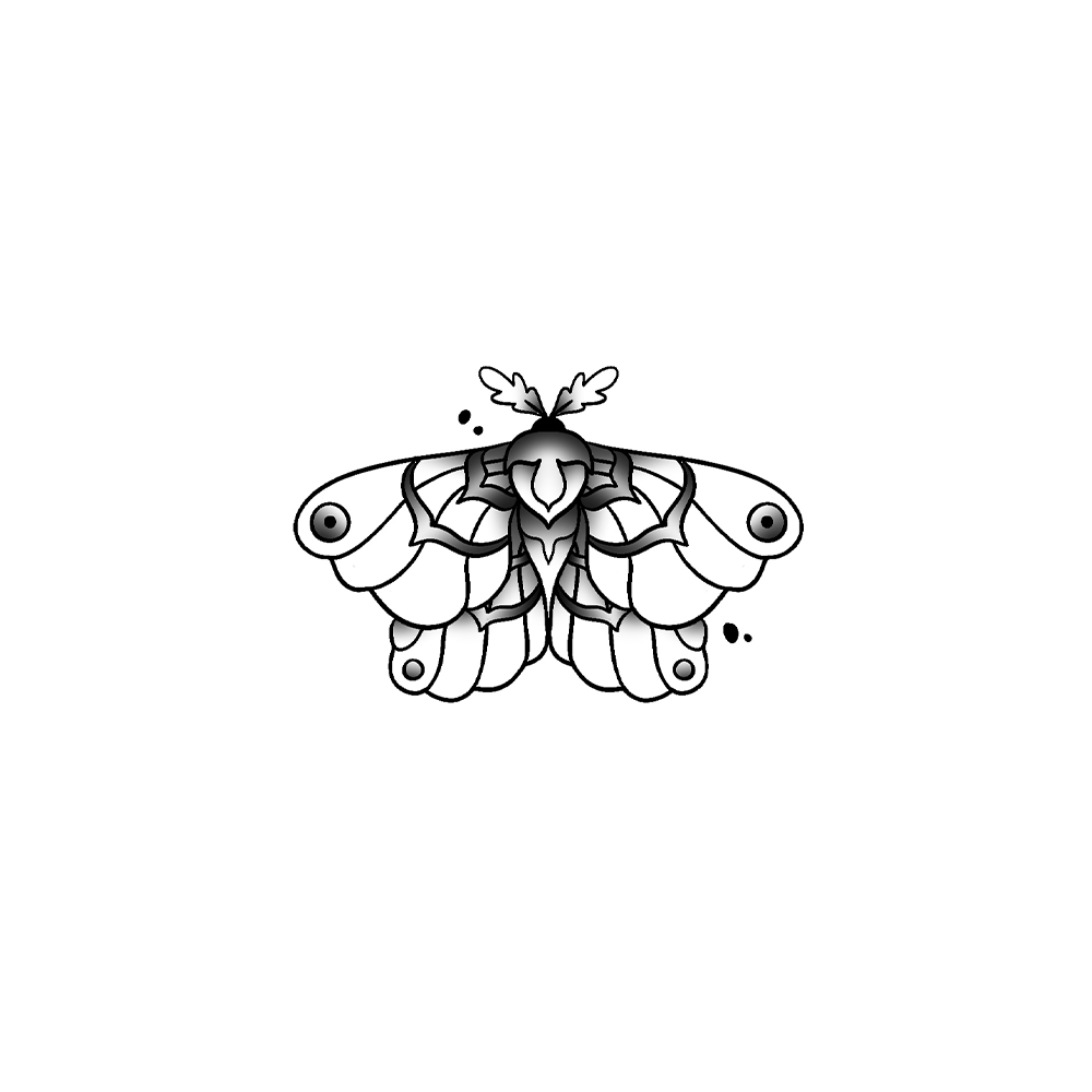 Flash tattoo Papillon 10