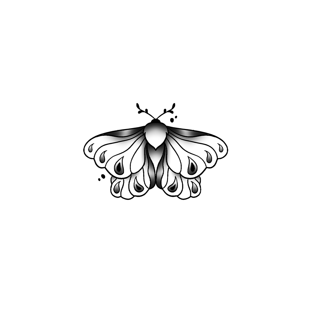Flash tattoo Papillon 11