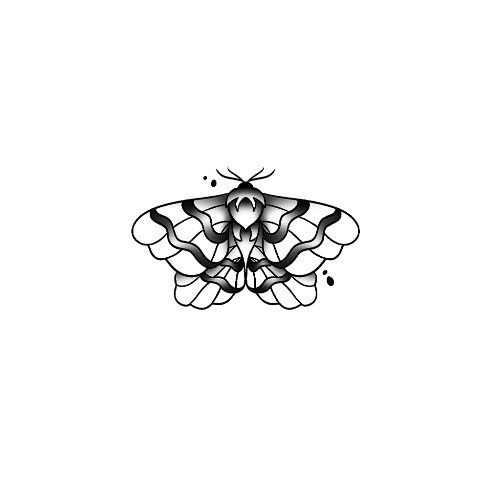 Flash tattoo Papillon 12