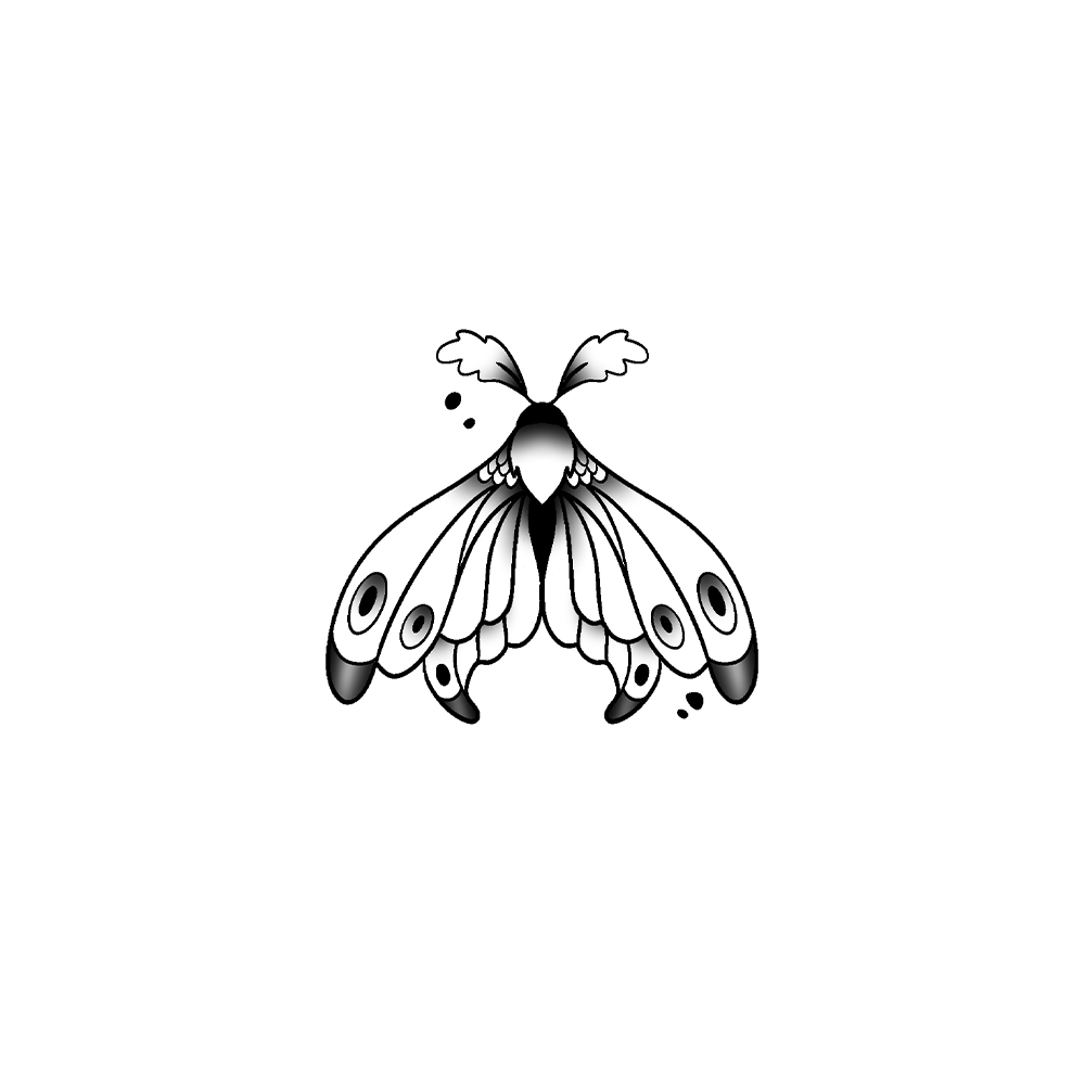 Flash tattoo Papillon 19