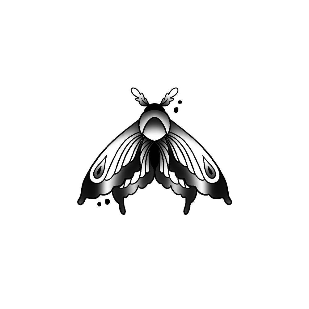 Flash tattoo Papillon 2
