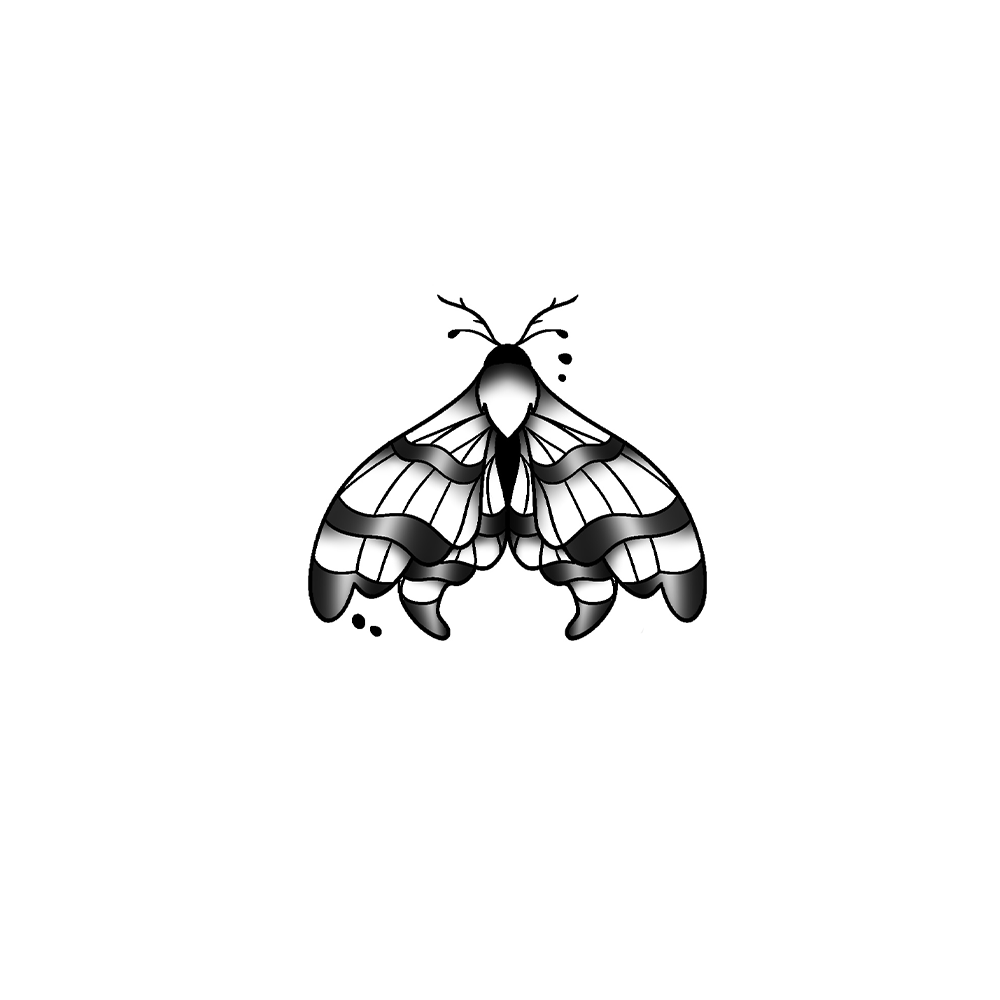 Flash tattoo Papillon 20