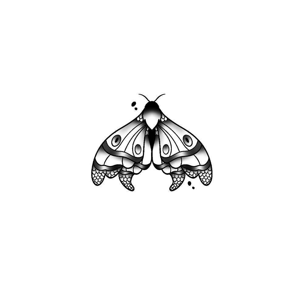 Flash tattoo Papillon 21