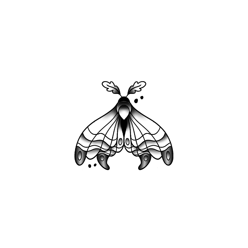 Flash tattoo Papillon 24