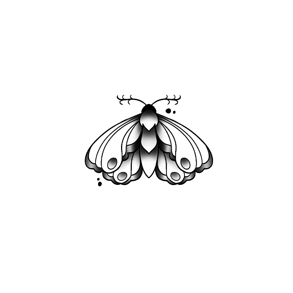 Flash tattoo Papillon 28