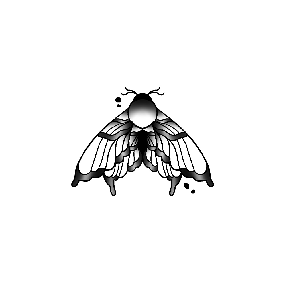 Flash tattoo Papillon 3