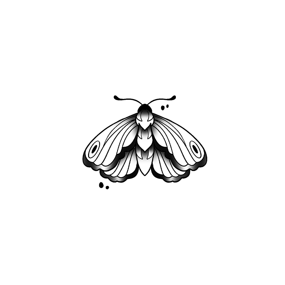 Flash tattoo Papillon 30