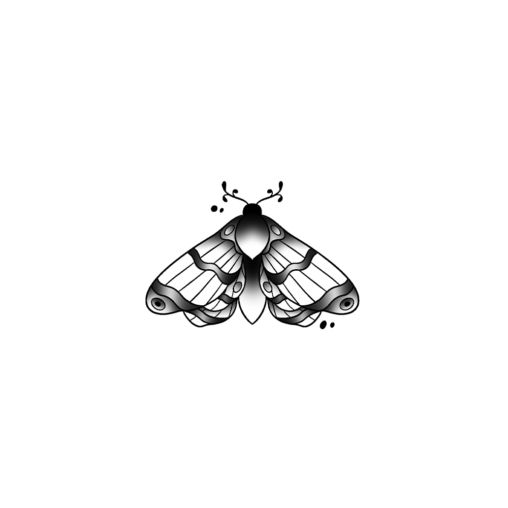 Flash tattoo Papillon 35