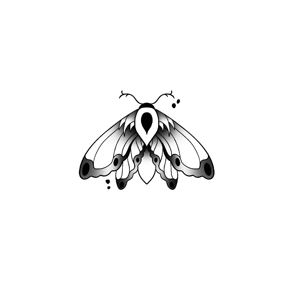 Flash tattoo Papillon 37