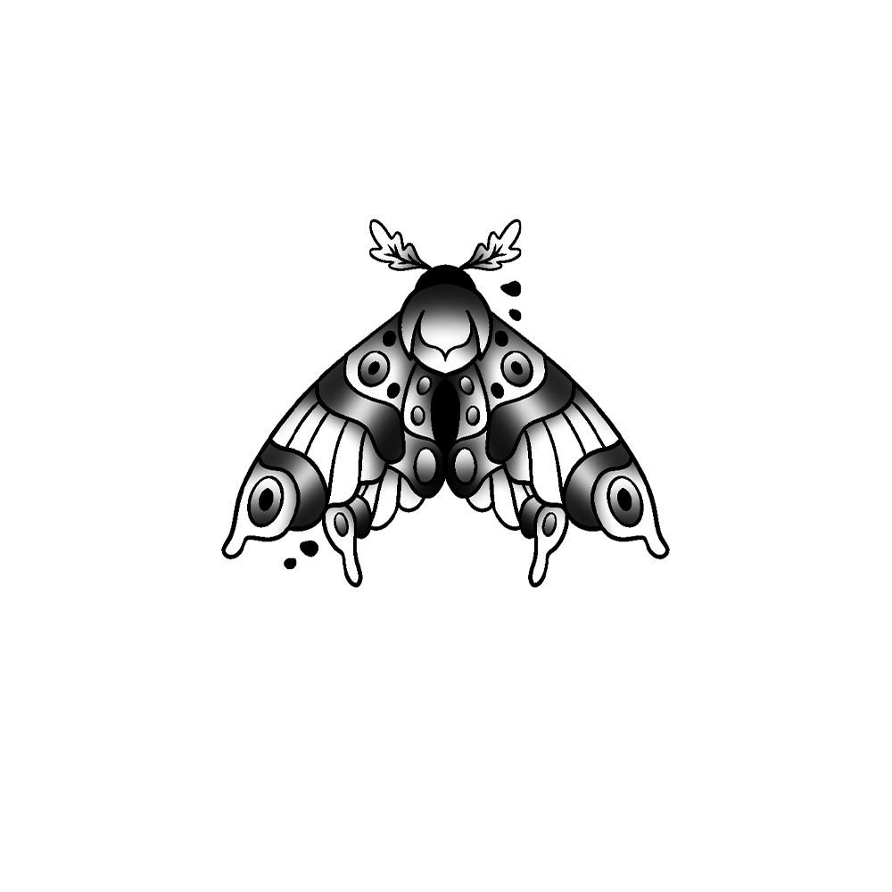 Flash tattoo Papillon 4