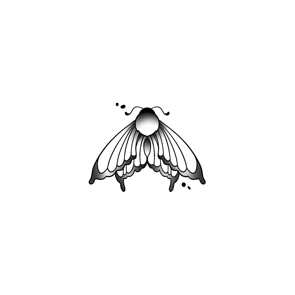 Flash tattoo Papillon 43