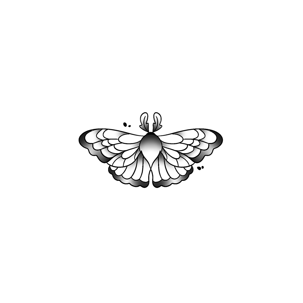 Flash tattoo Papillon 46