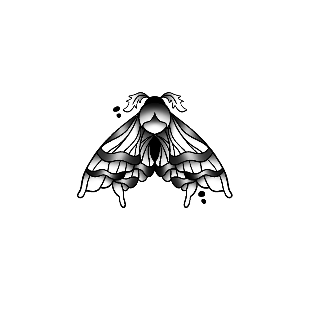 Flash tattoo Papillon 5