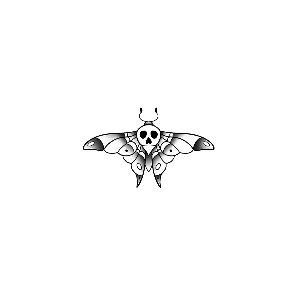 Flash tattoo Papillon Halloween 3