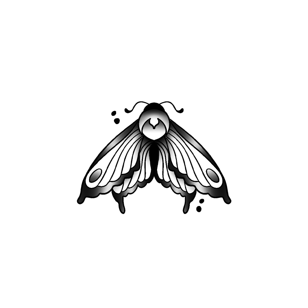 Flash tattoo Papillon 1