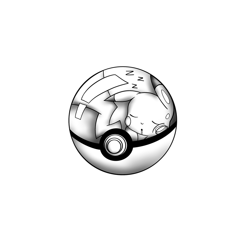 Flash tattoo Pokeball