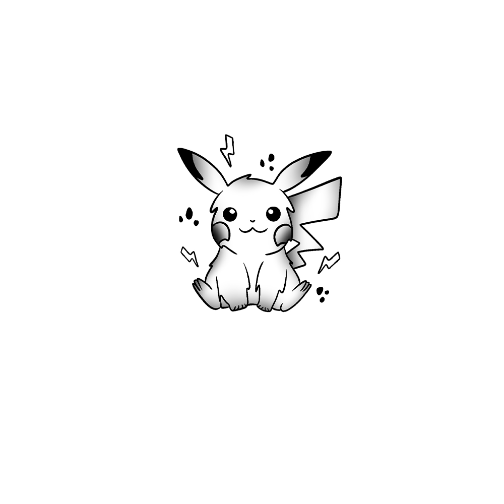 Flash tattoo Pikachu
